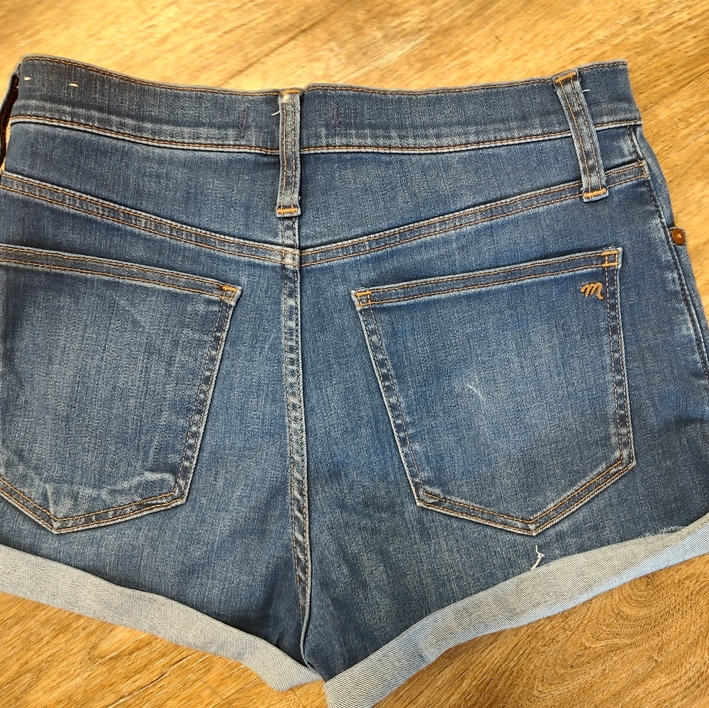 Madewell High Rise Cut Off Shorts 27 - Picture 7 of 12